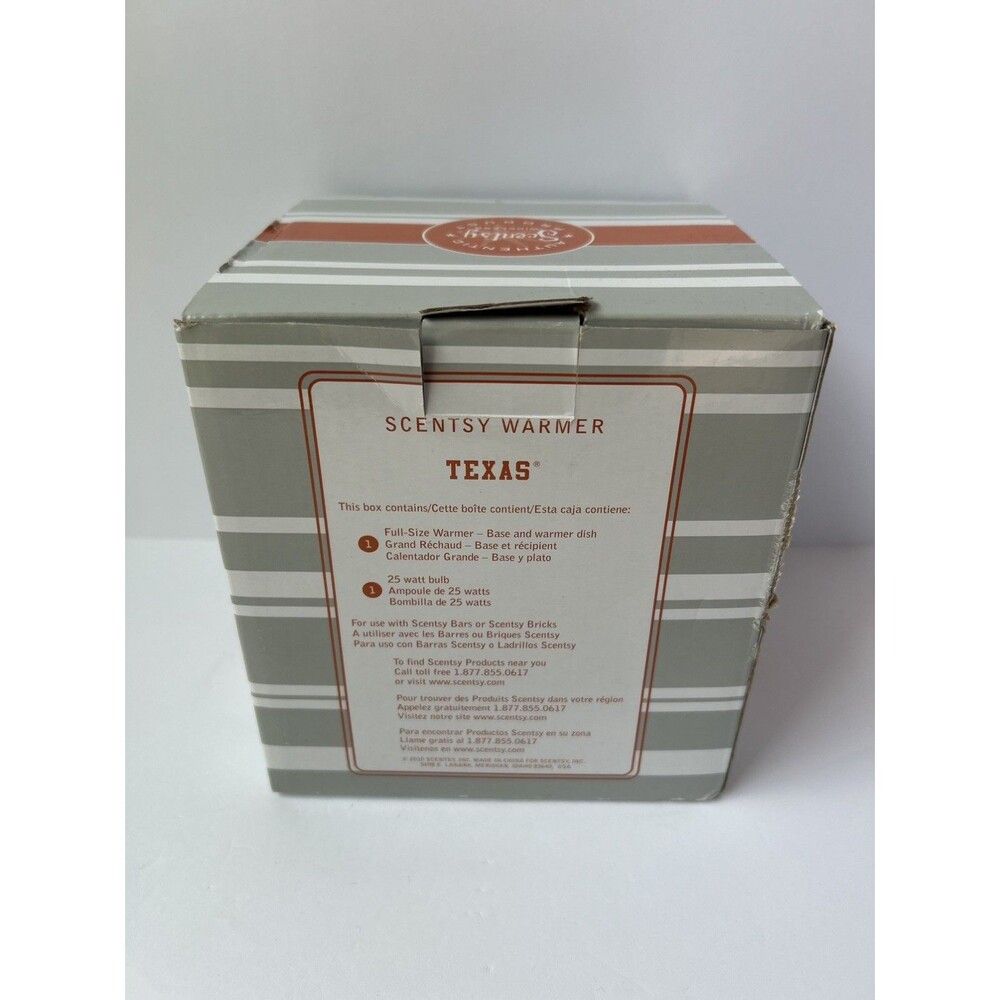 Scentsy University of Texas Longhorns Campus Collection Wax Warmer Full Size EUC - Picture 9 of 10